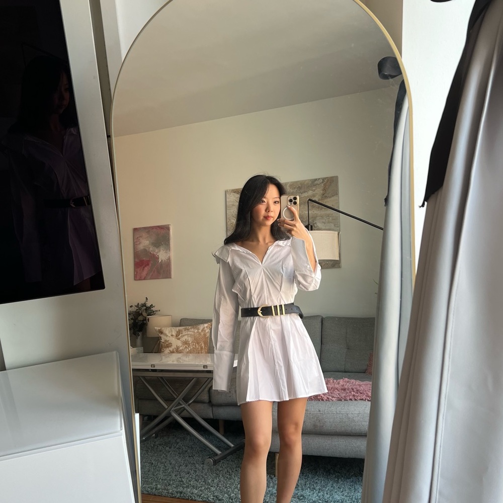 White shirtdress